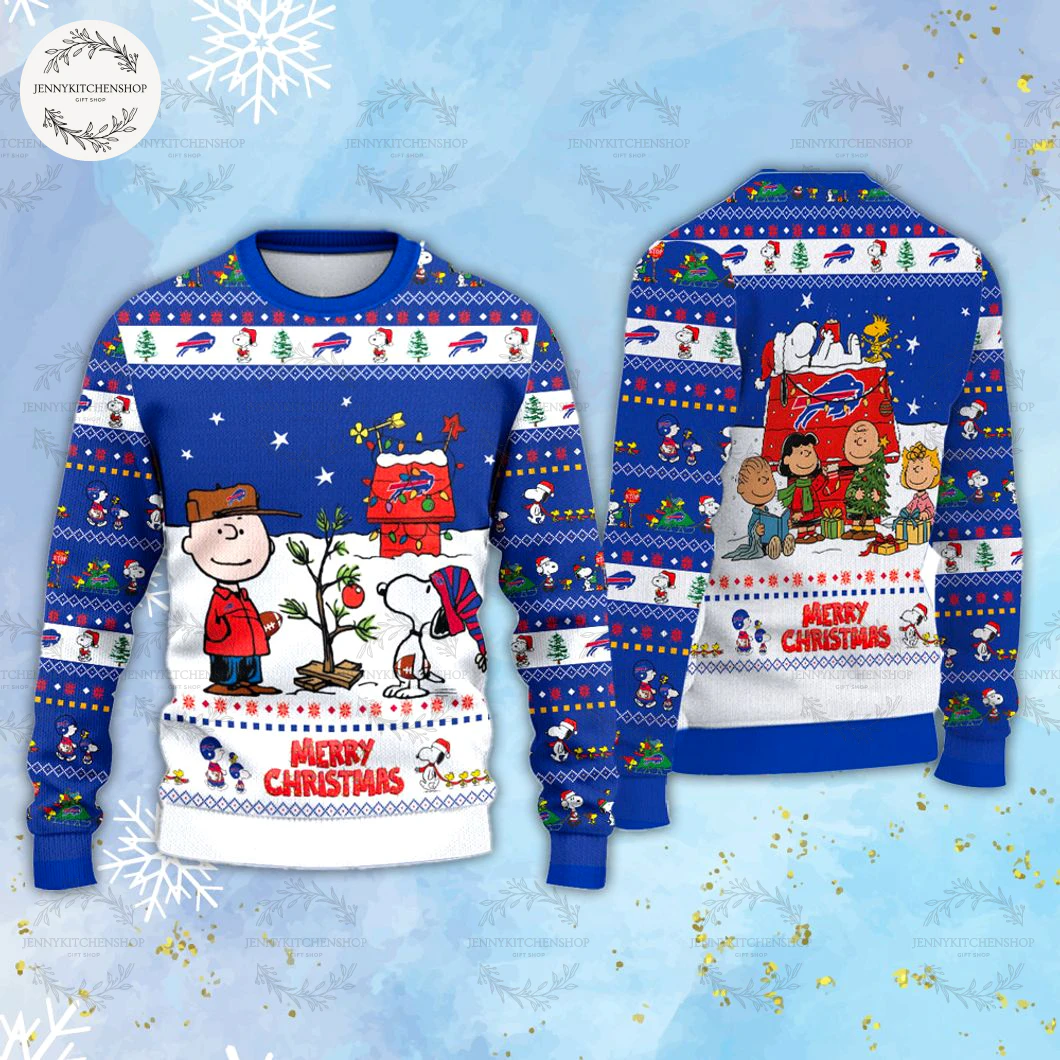 Buffalo Bills x Peanuts Christmas For Fans Ugly Sweater