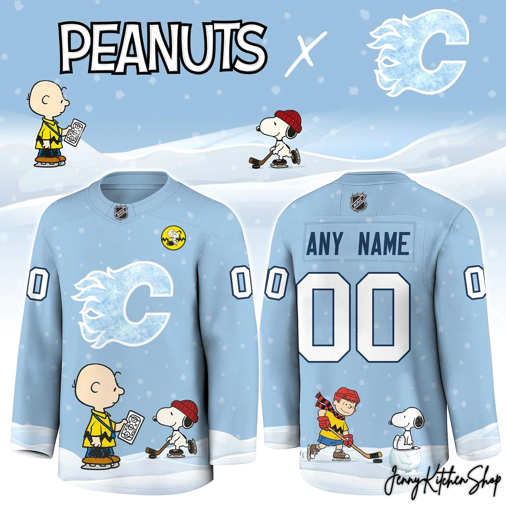 Calgary Flames x Peanuts 2025 Limited Hockey Jersey