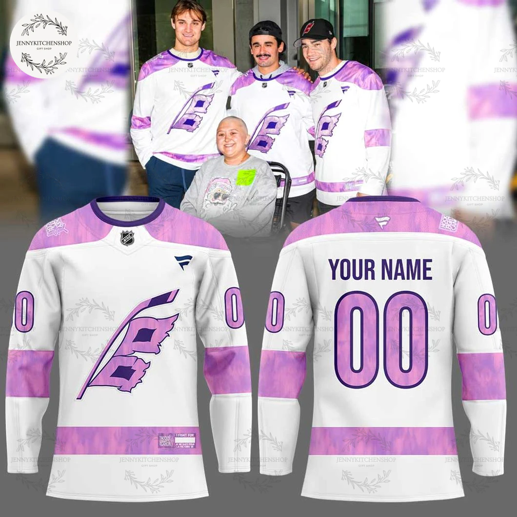 Carolina Hurricanes 2025 Fights Cancer Hockey Jersey Carolina Hurricanes 2025 Fights Cancer Hockey Jersey