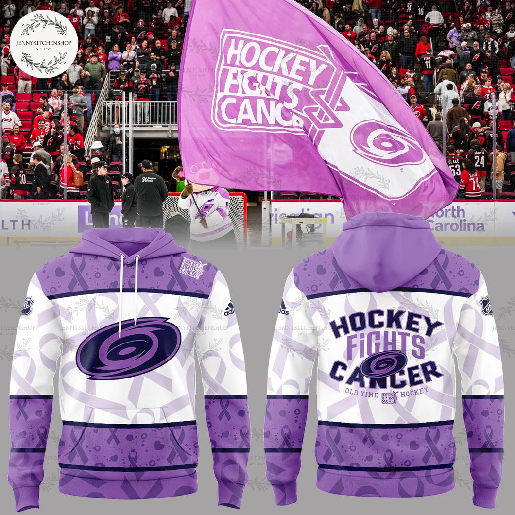 Carolina Hurricanes Fights Cancer 2025 Hoodie