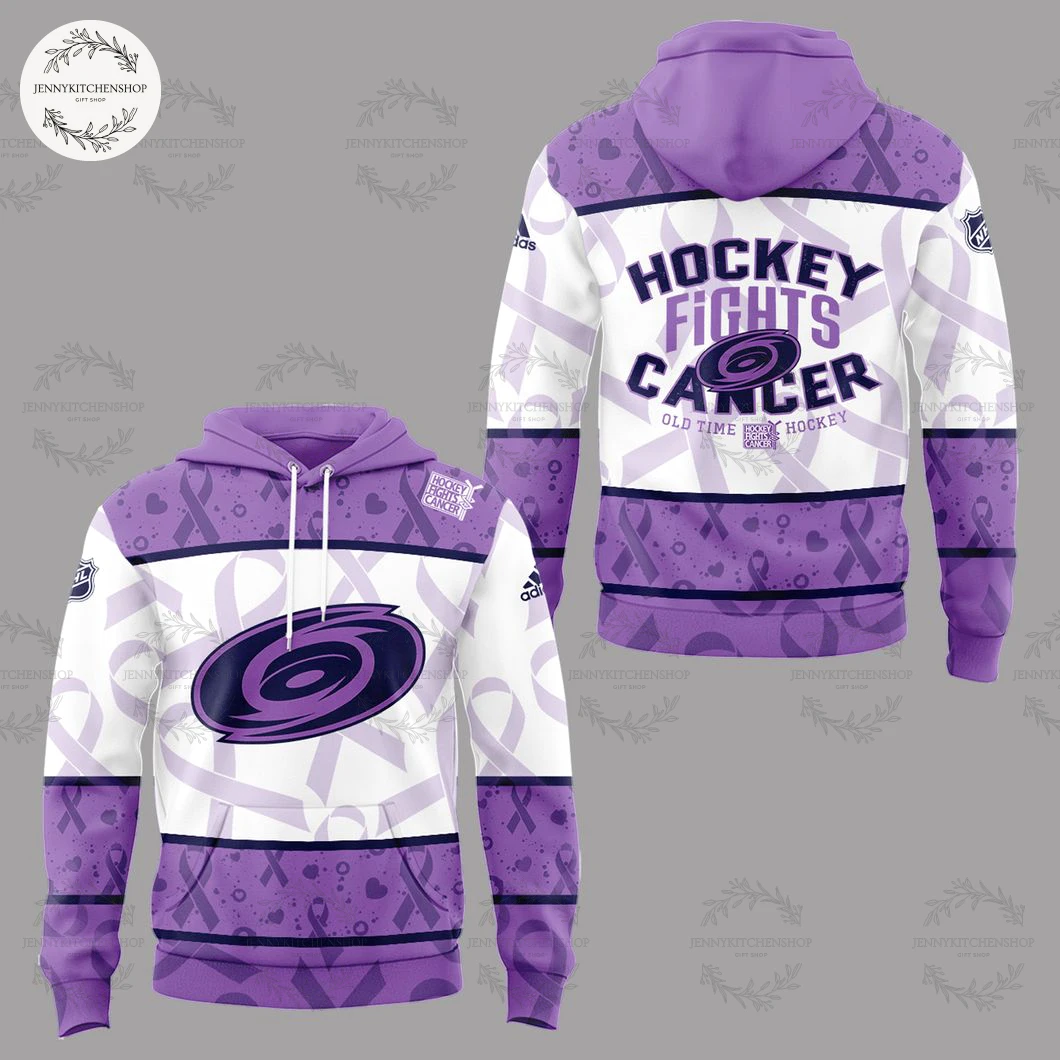 Carolina Hurricanes Fights Cancer 2025 Hoodie