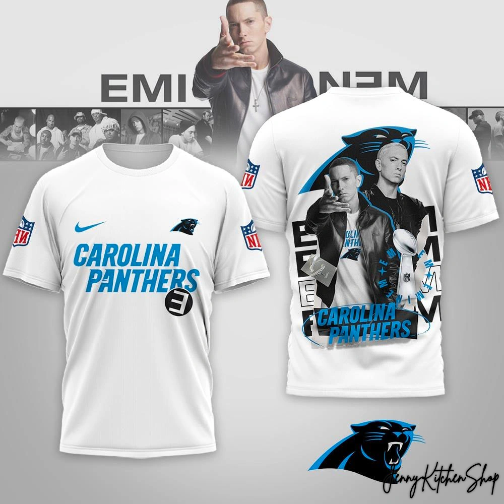 Carolina Panthers x Eminem For Fan 3D Shirt