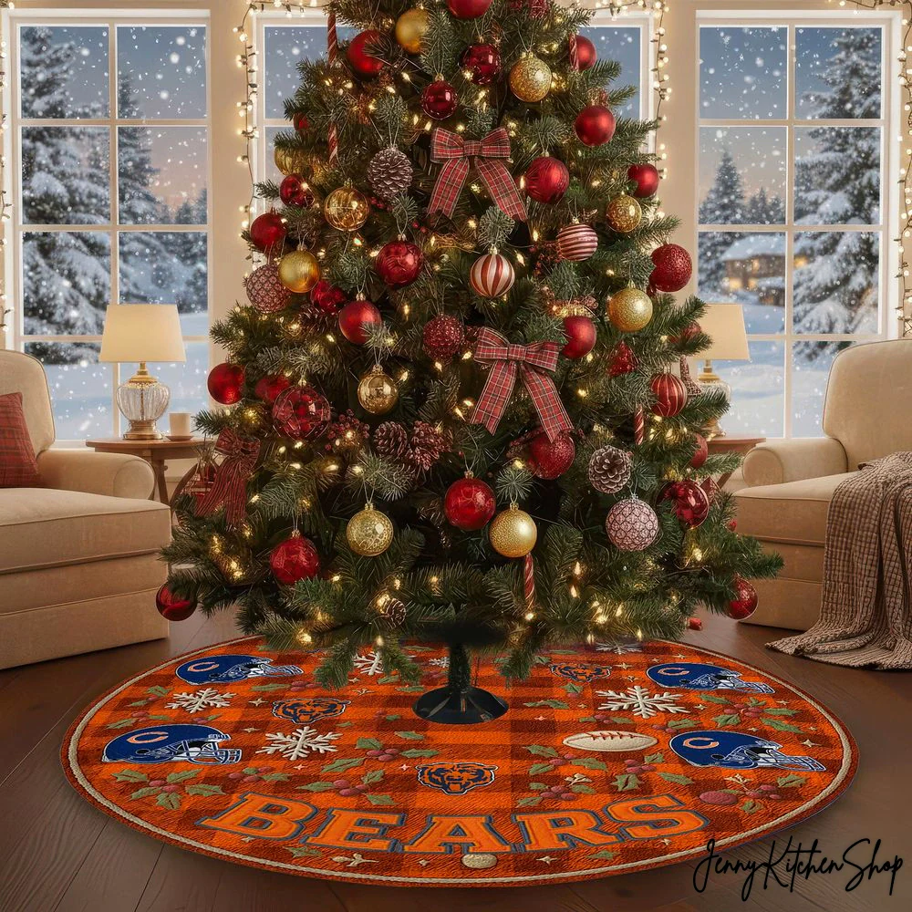 Chicago Bears Christmas Tree Skirt