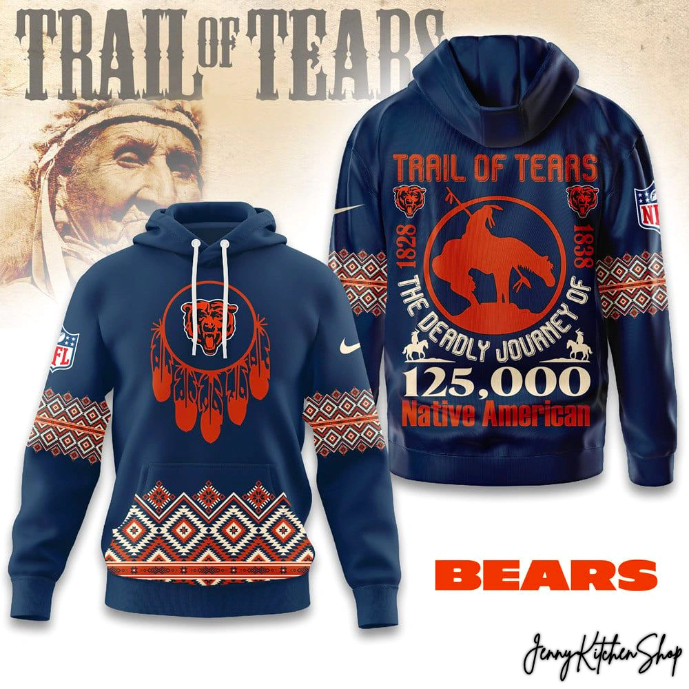 Chicago Bears Trail of Tears 2025 Hoodie