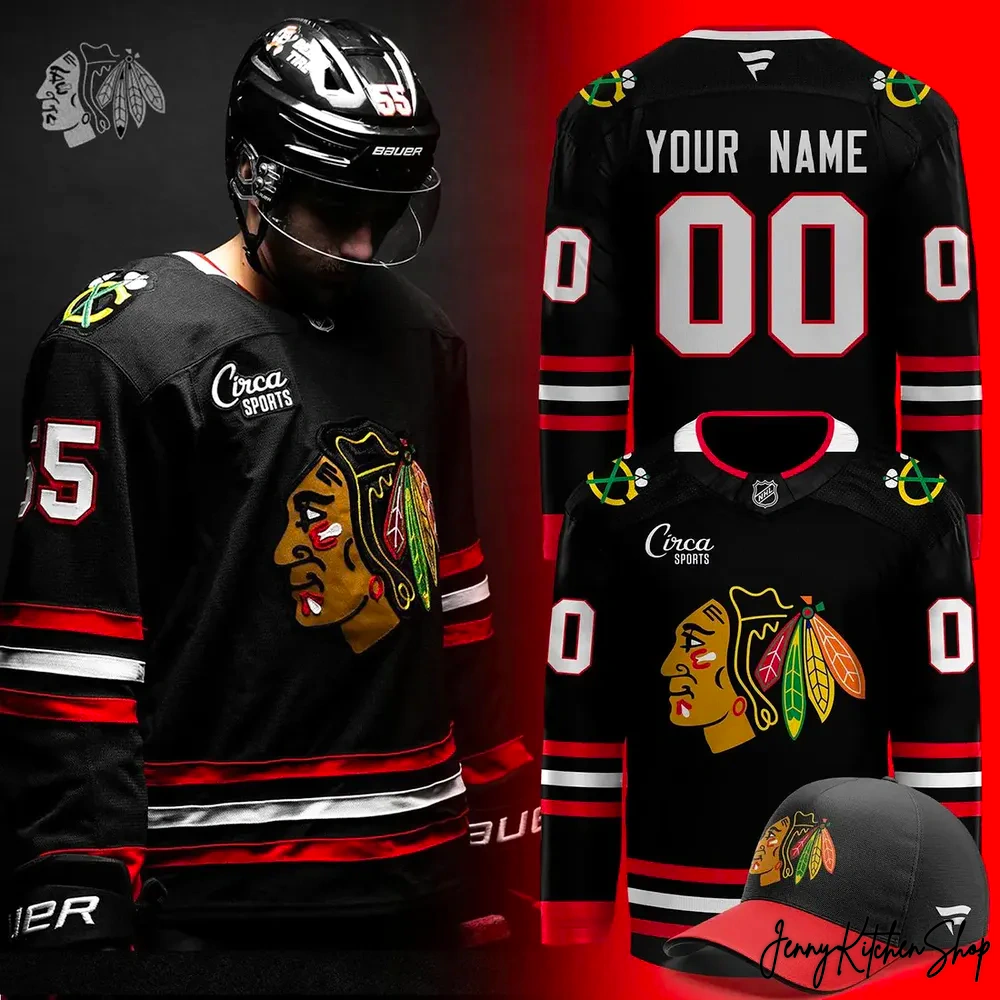 Chicago Blackhawks Back Legendary Black Alternate 2025 Hockey Jersey