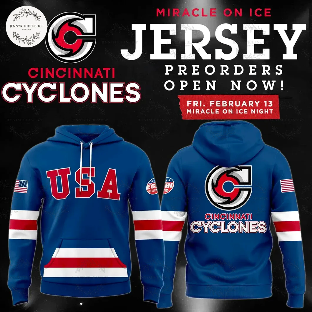 Cincinnati Cyclones MIRACLE 26 Special Hoodie Cincinnati Cyclones MIRACLE 26 Special Hoodie