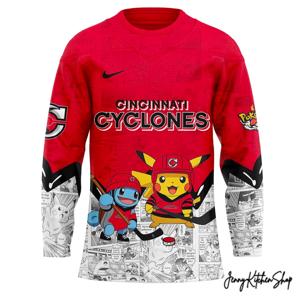 Cincinnati Cyclones x Pokémon 2025 Limited Hockey Jersey