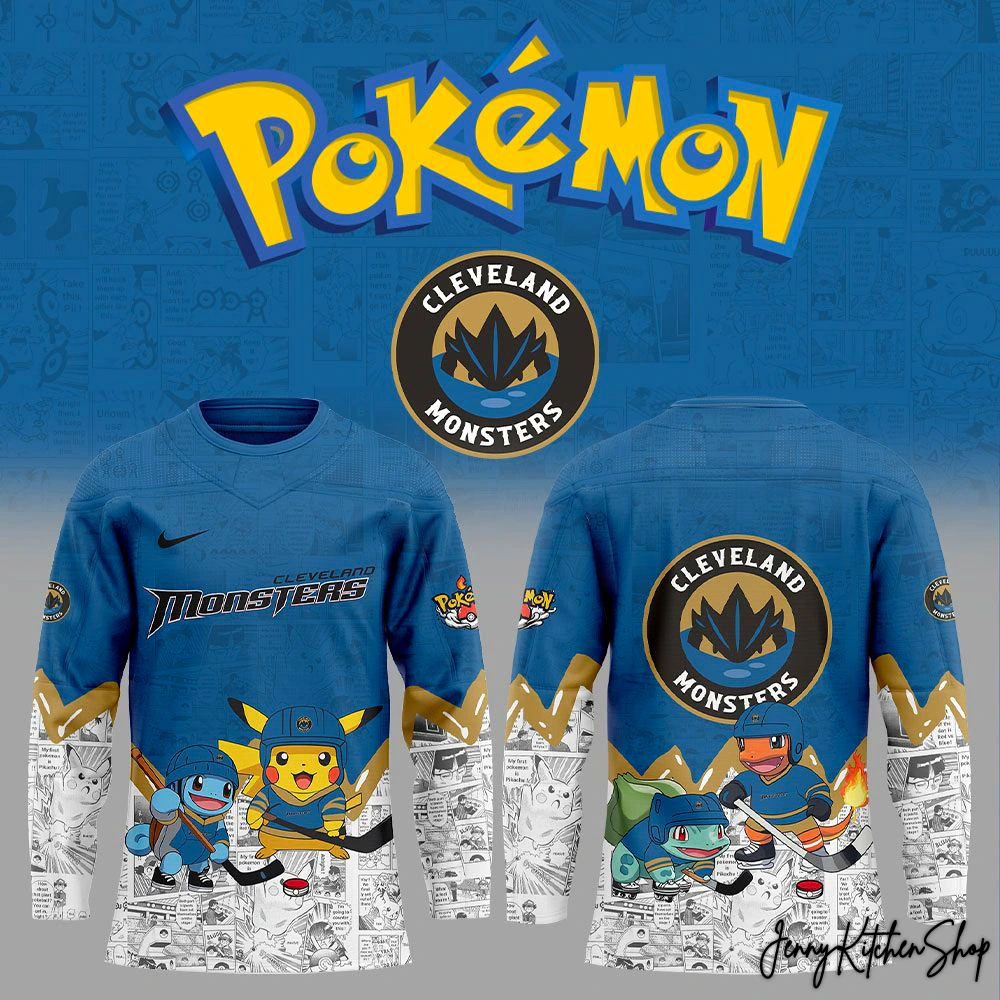 Cleveland Monsters x Pokémon Special Edition Hockey Jersey