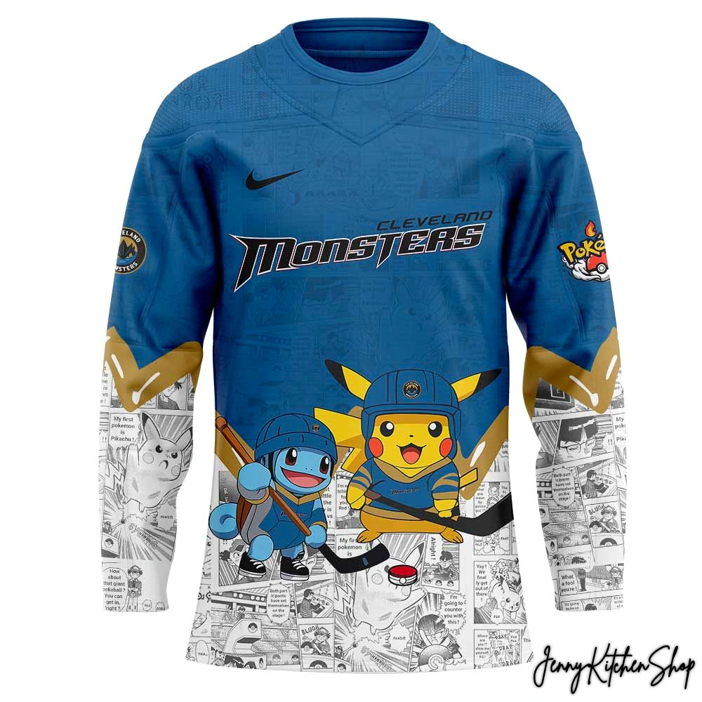 Cleveland Monsters x Pokémon Special Edition Hockey Jersey