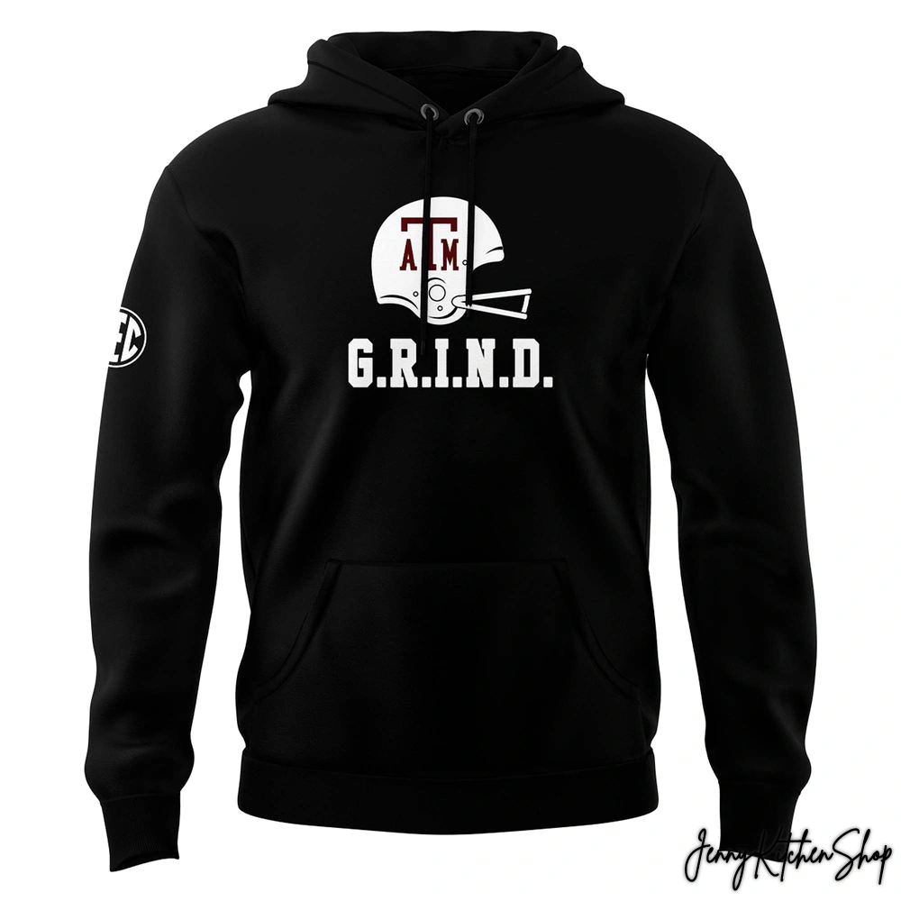 Coach Mike Elko Texas A&M Football GRIND Black Hoodie