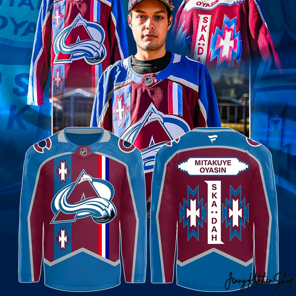 Colorado Avalanche Native American Heritage Month 2025 Jersey