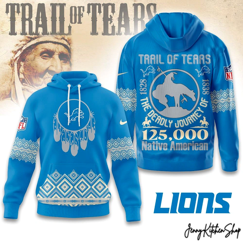 Detroit Lions Trail of Tears 2025 Hoodie