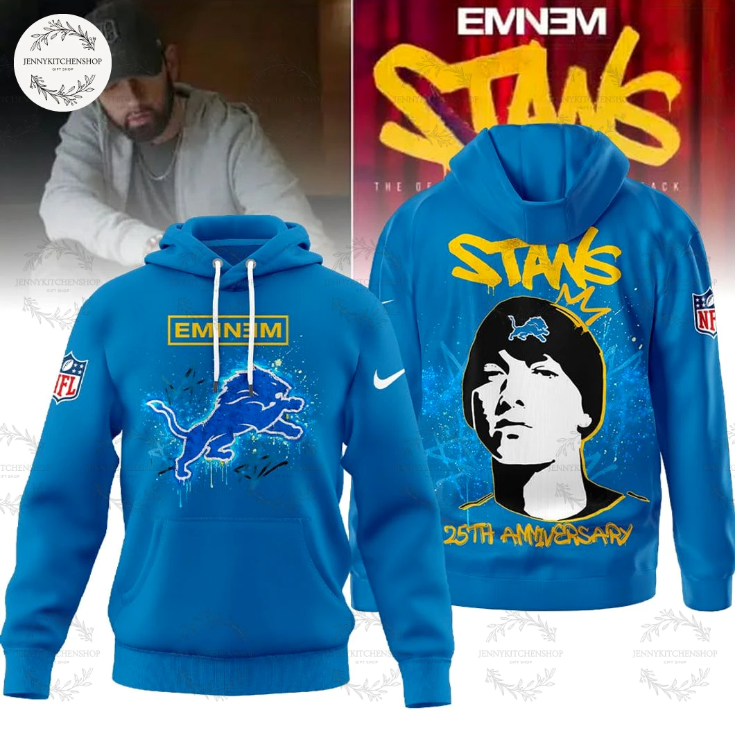 Detroit Lions x Eminem Stan 25th Anniversary Hoodie
