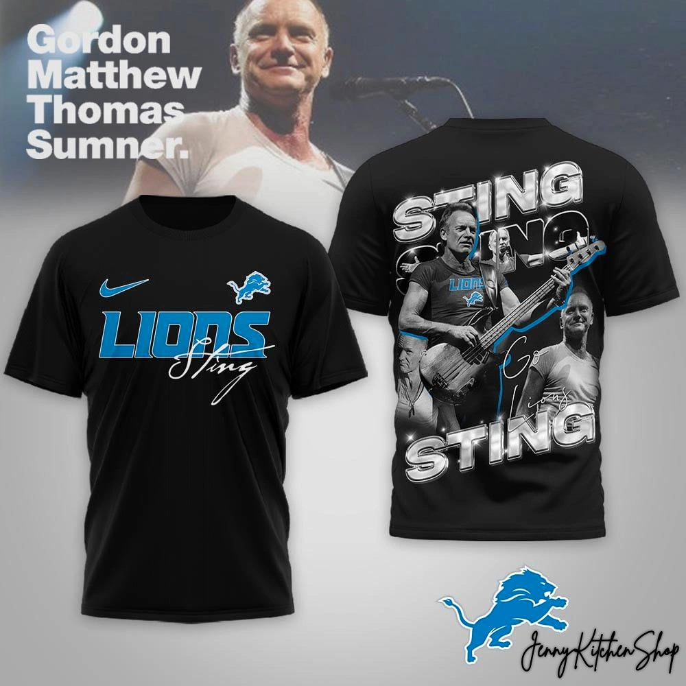 Detroit Lions x Sting Go Lions 3D T-Shirt