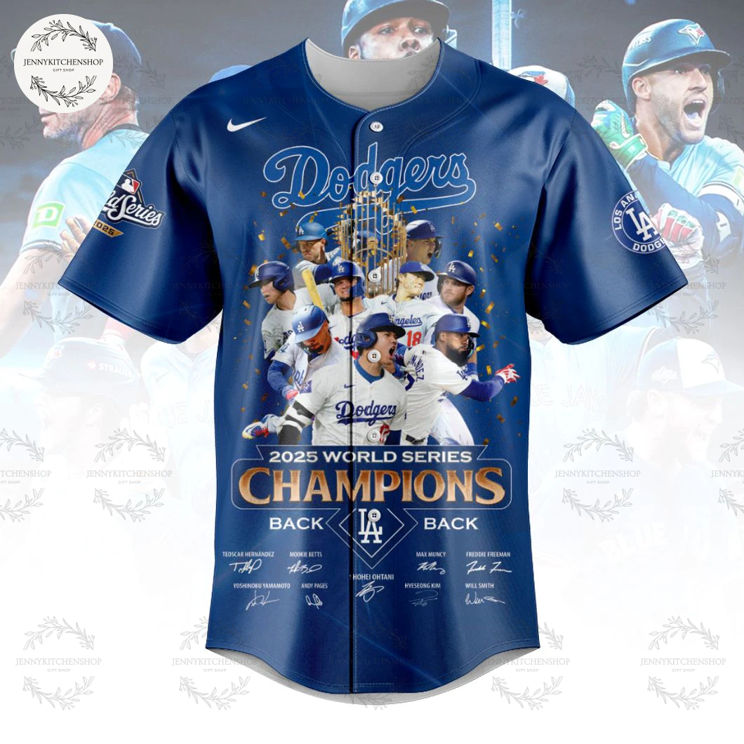Dodgers 2025 World Series Champions Baseball Jersey