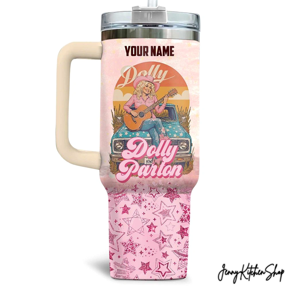 Dolly Parton Music Custom Stanley Fans Tumbler