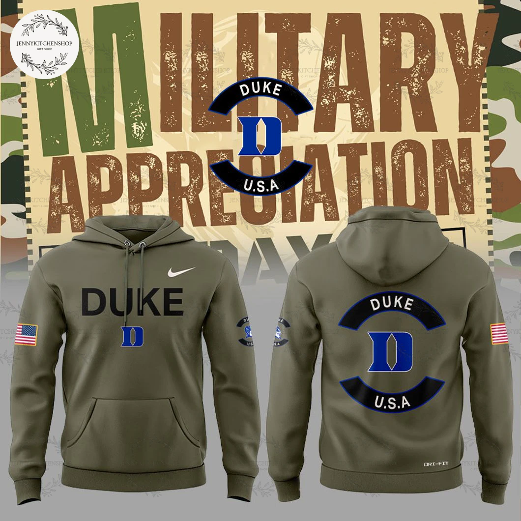 Duke Blue Devils Military Appreciation 2025 Hoodie Duke Blue Devils Military Appreciation 2025 Hoodie
