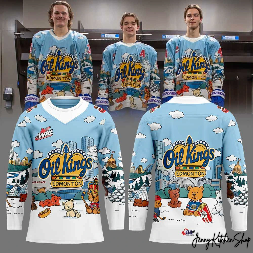 Edmonton Oil Kings x Teddy Bear Toss Hockey Jersey