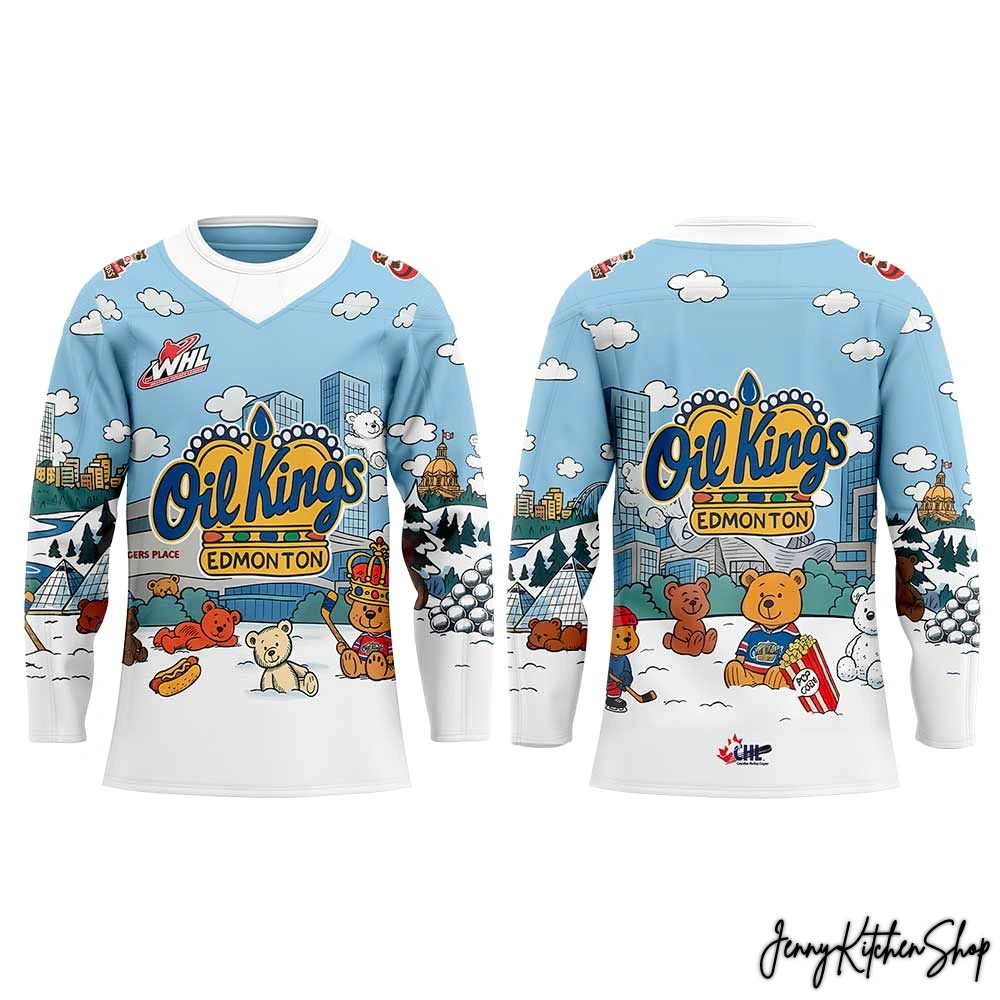 Edmonton Oil Kings x Teddy Bear Toss Hockey Jersey