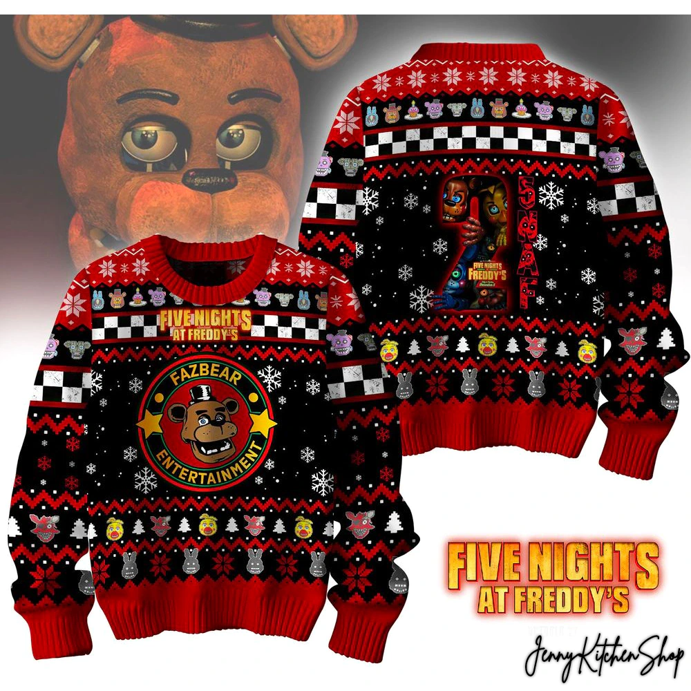 Five Nights At Freddy Christmas Sweater