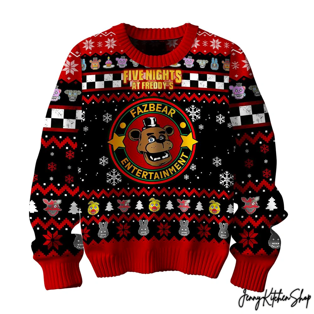 Five Nights At Freddy Christmas Sweater