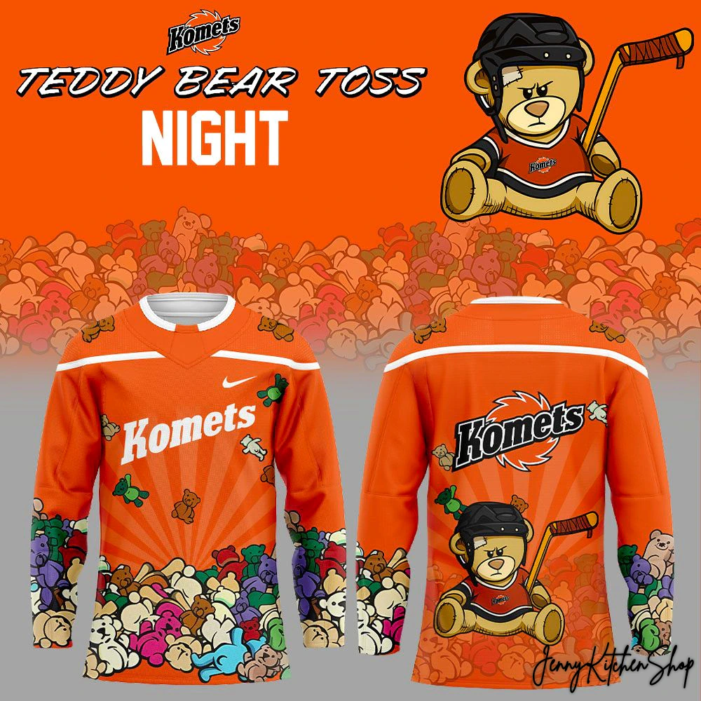 Fort Wayne Komets x Teddy Bear Toss Limited 2025 Jersey Fort Wayne Komets x Teddy Bear Toss Limited 2025 Jersey