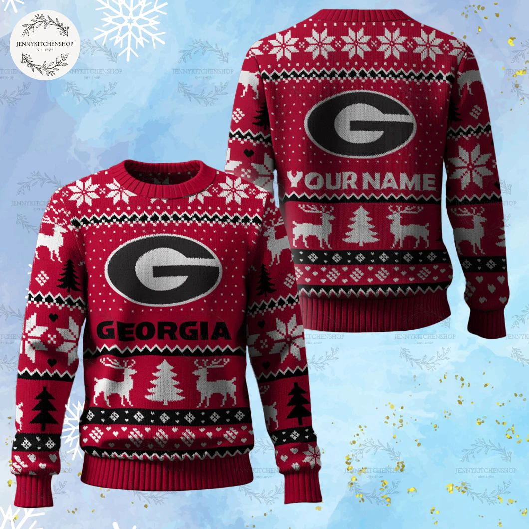 Georgia Bulldogs Christmas For Friends Ugly Sweater