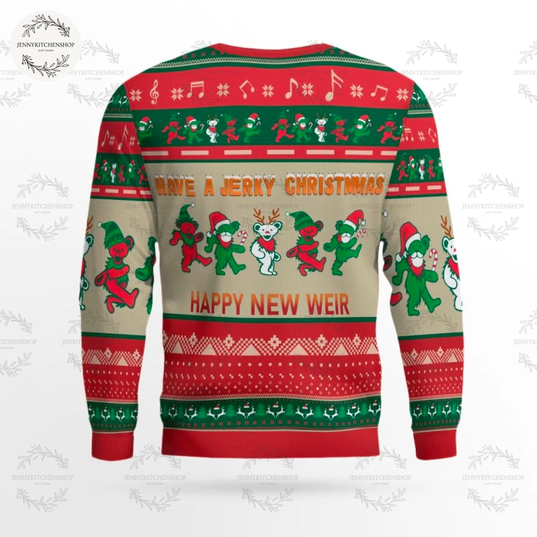 Grateful Dead Have A Jerry Christmas Happy Year Ugly Christmas Sweater