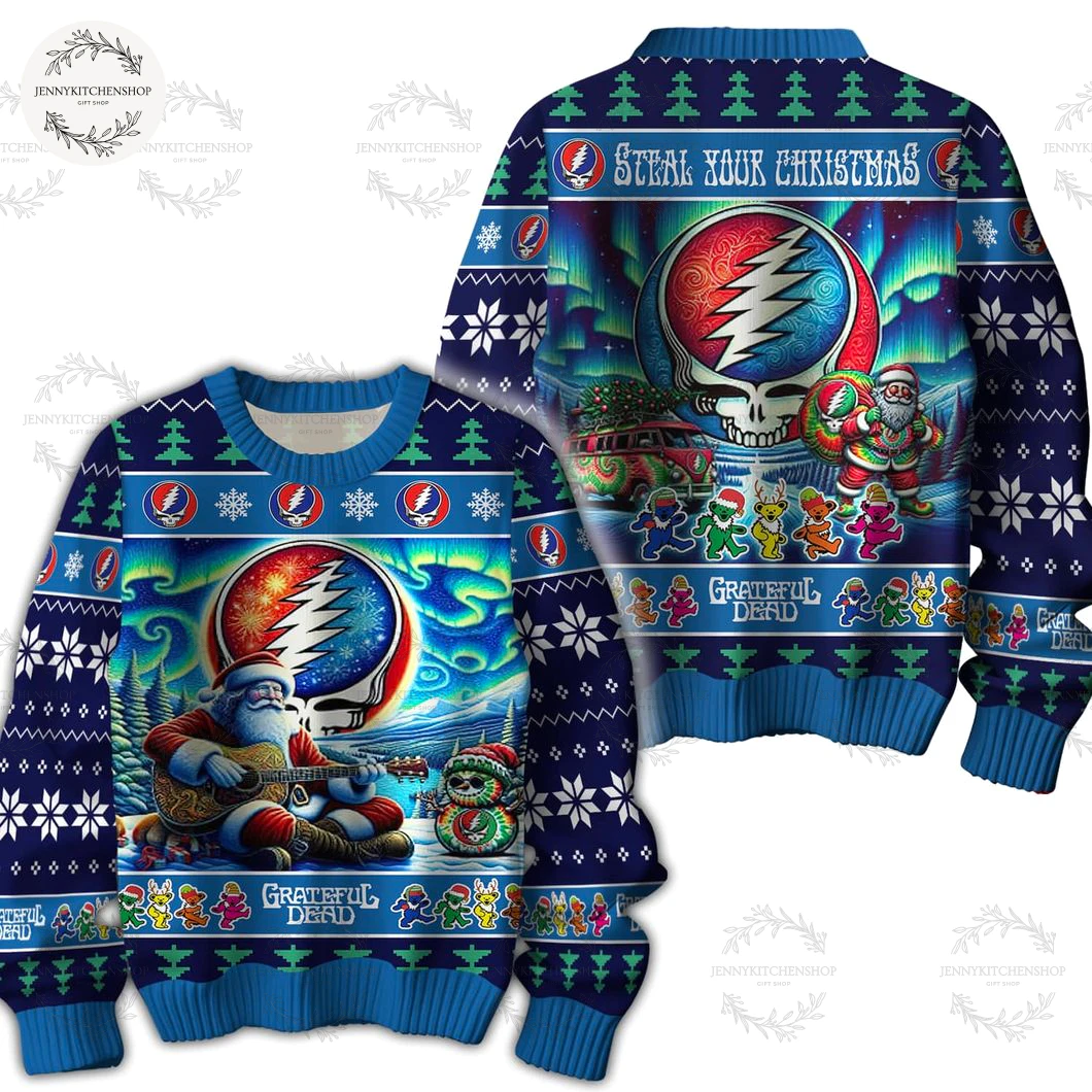 Grateful Dead Merry Christmas New Ugly Sweater