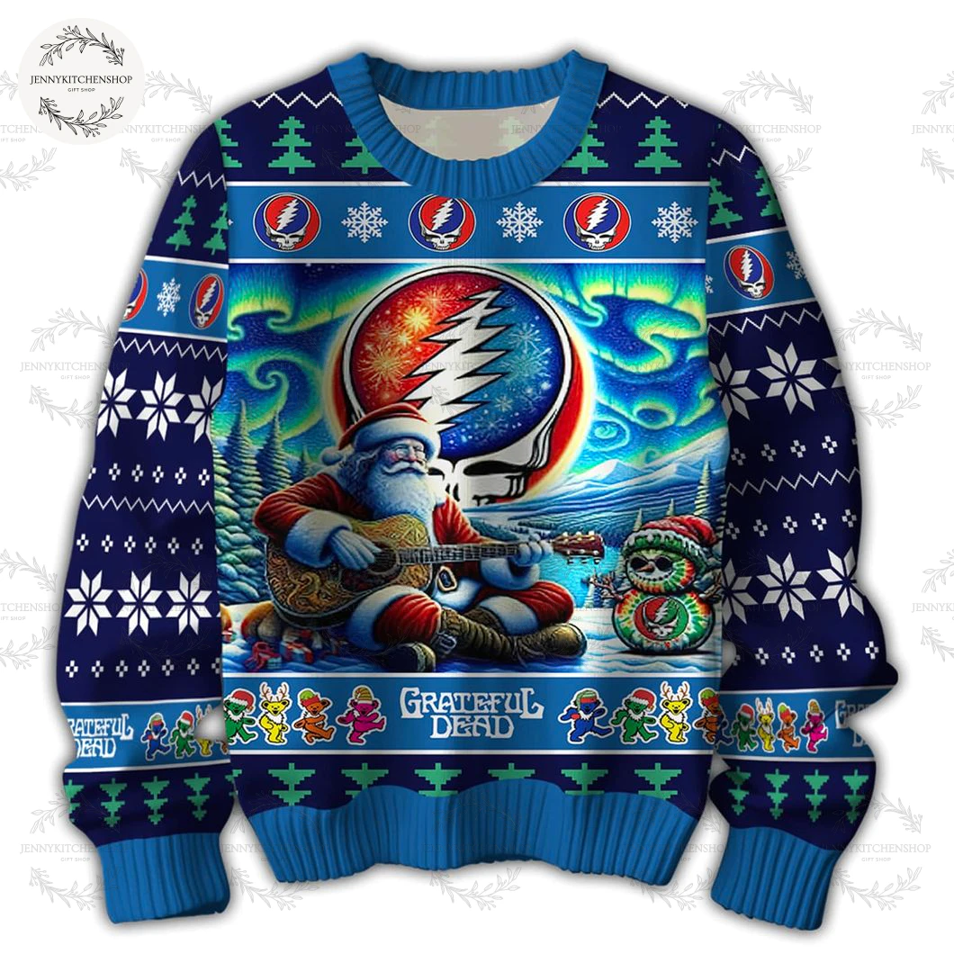 Grateful Dead Merry Christmas New Ugly Sweater