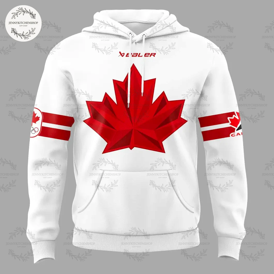 Hockey Canada 2026 Olympic White Hoodie