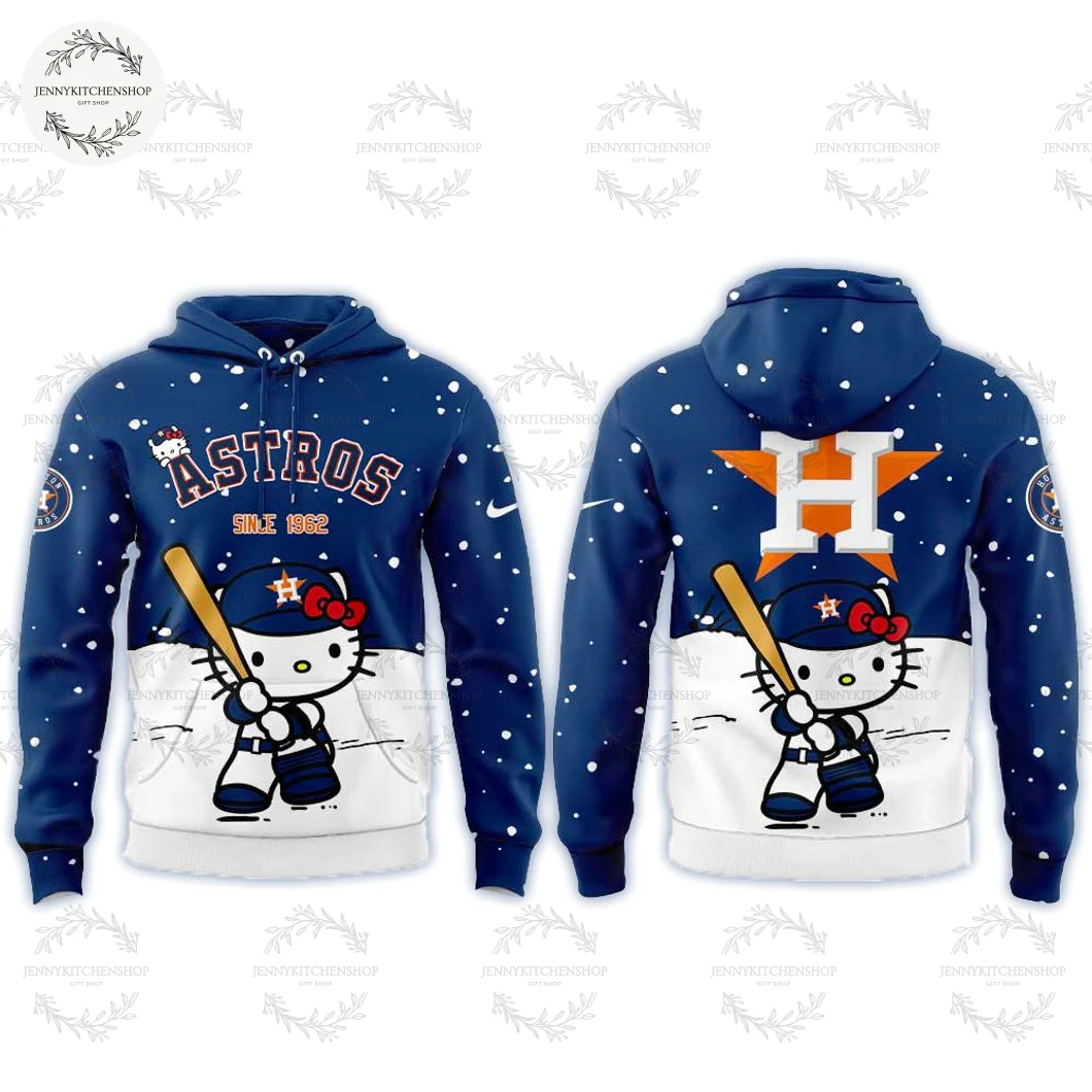 Houston Astros x Kitty Gift For Christmas Hoodie