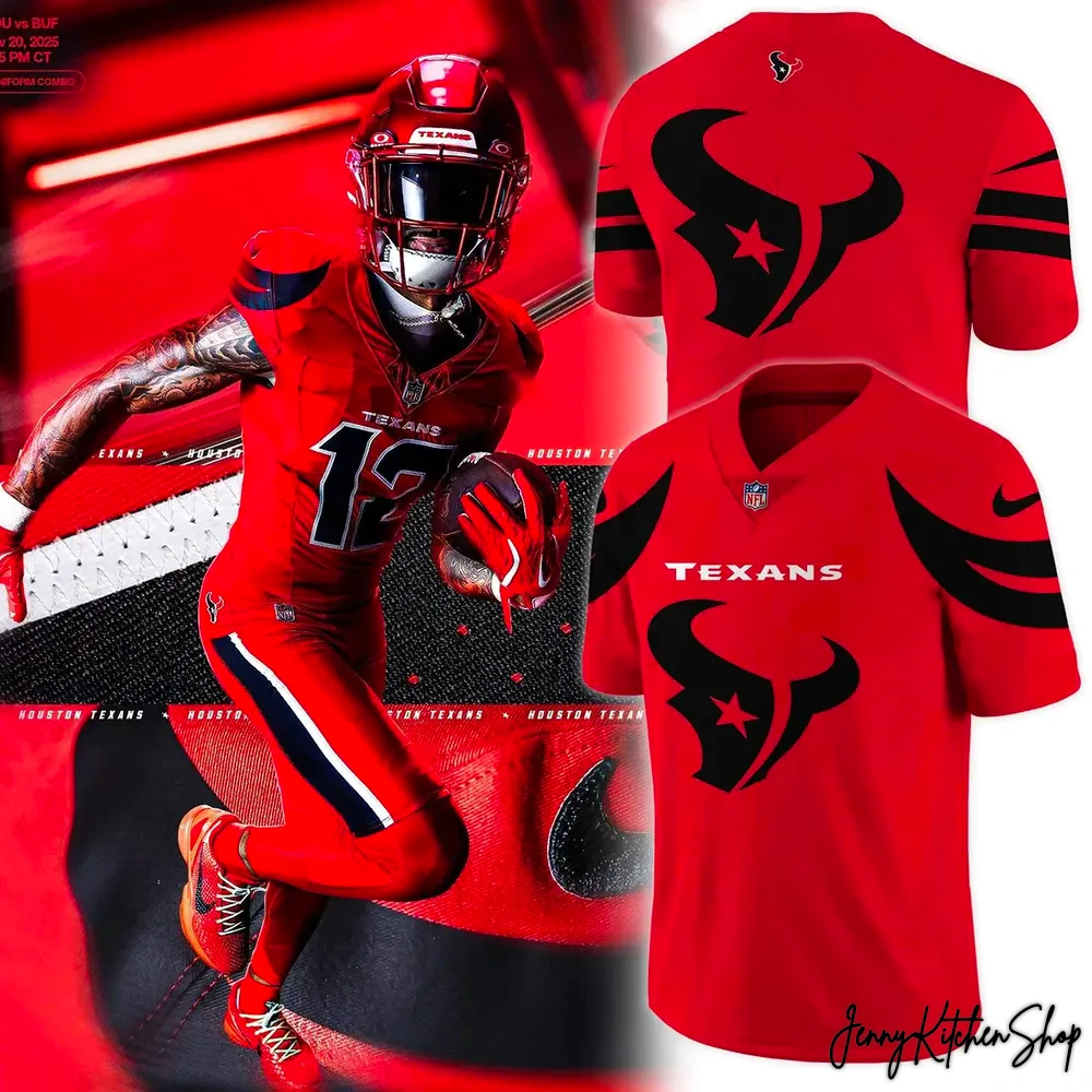 Houston Texans Battle Red 2025 New Edition Jersey