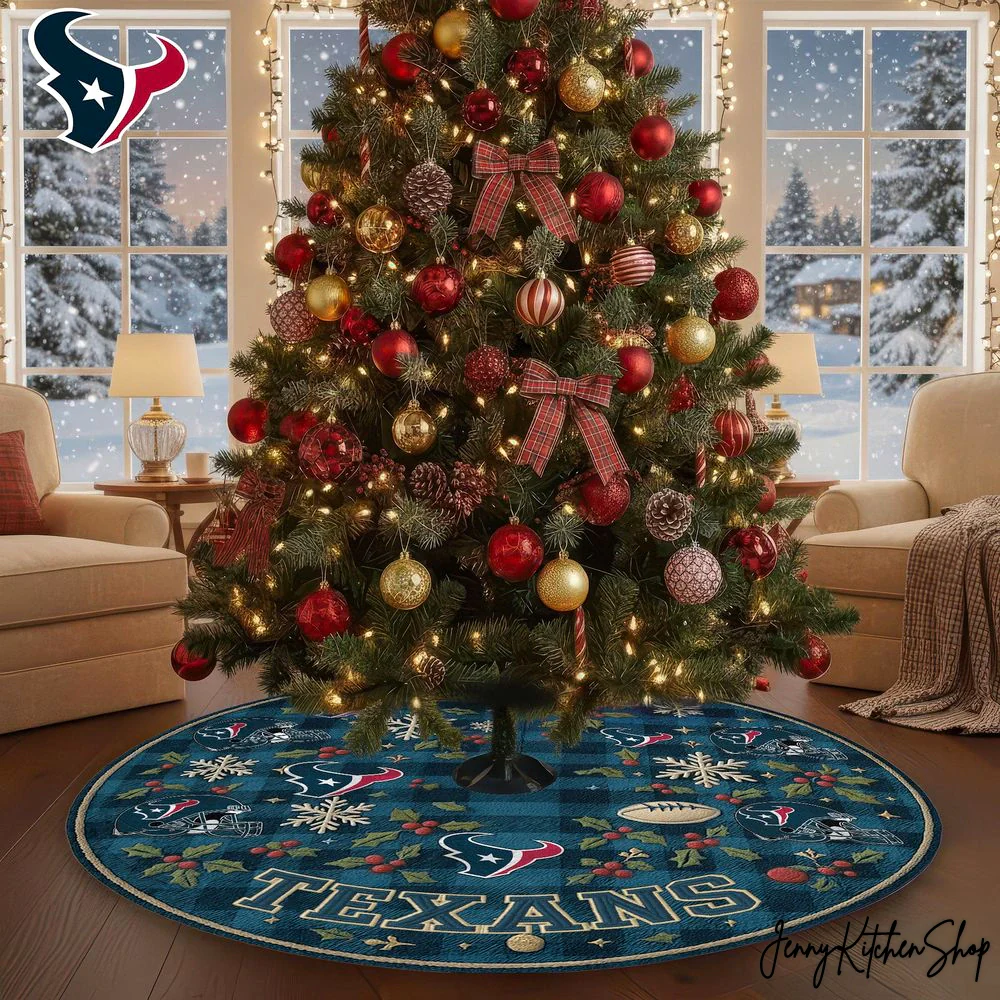 Houston Texans Christmas Tree Skirt