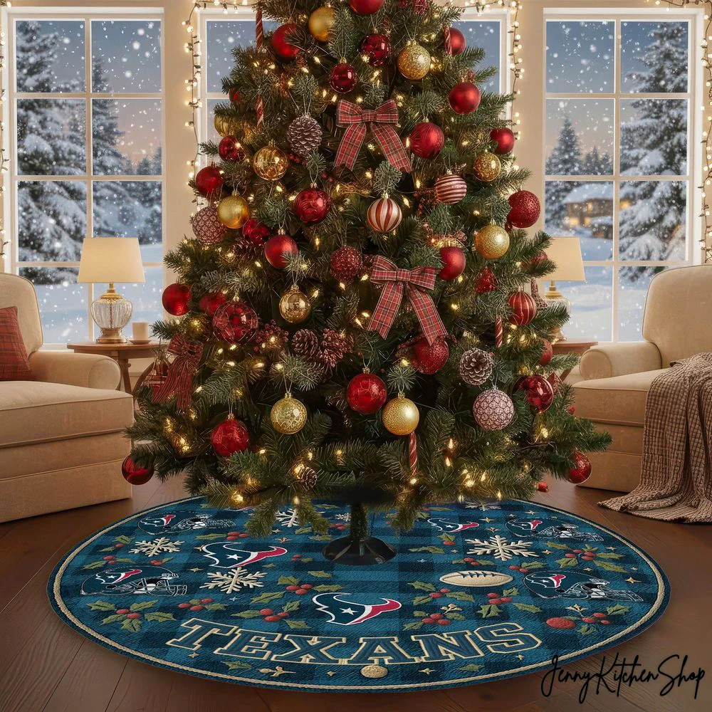 Houston Texans Christmas Tree Skirt