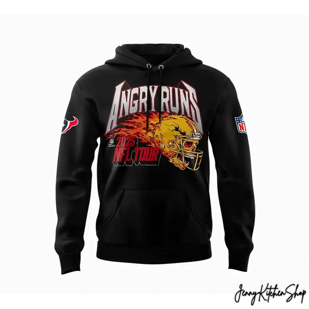 Houston Texans x Angry Runs 2025 Tour Hoodie