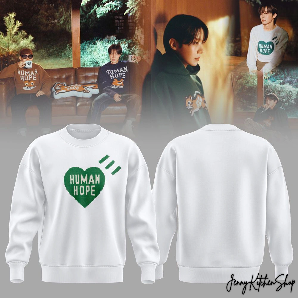 Human Hope x J Hope New Collection 2025 White Sweater