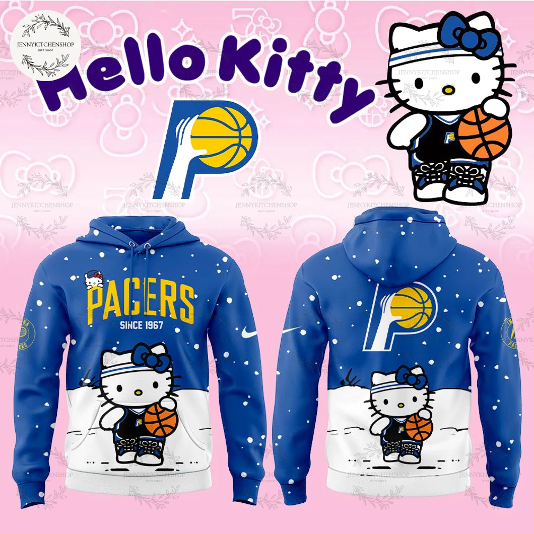 Indiana Pacers x Hello Kitty 2025 Since 1967 Hoodie Cap