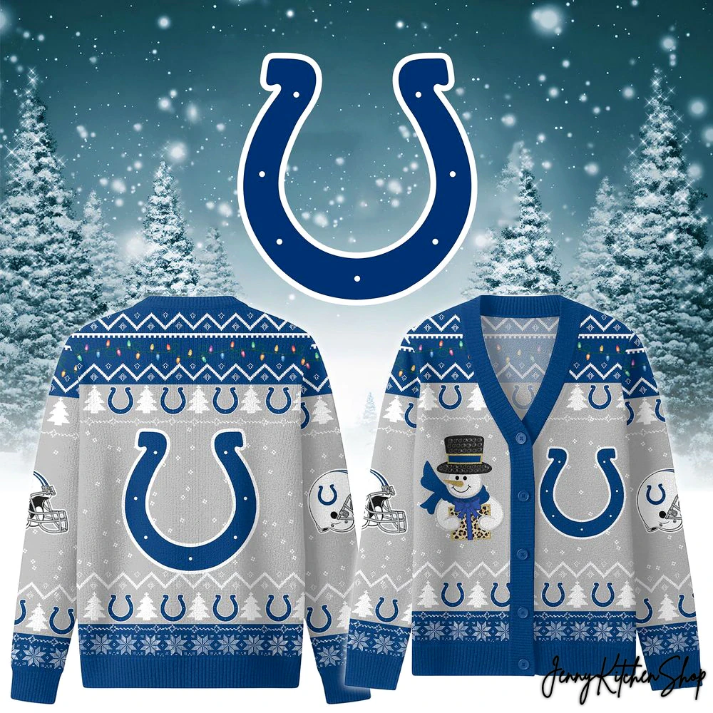 Indianapolis Colts Christmas Cozy Cardigan Sweater
