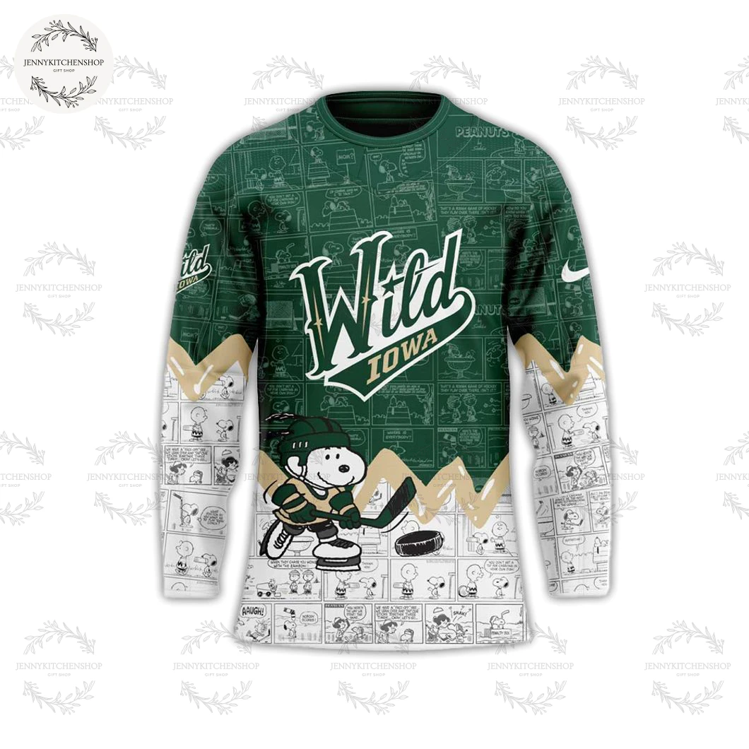 Iowa Wild x Peanuts 2025 Limited Edition Hockey Jersey