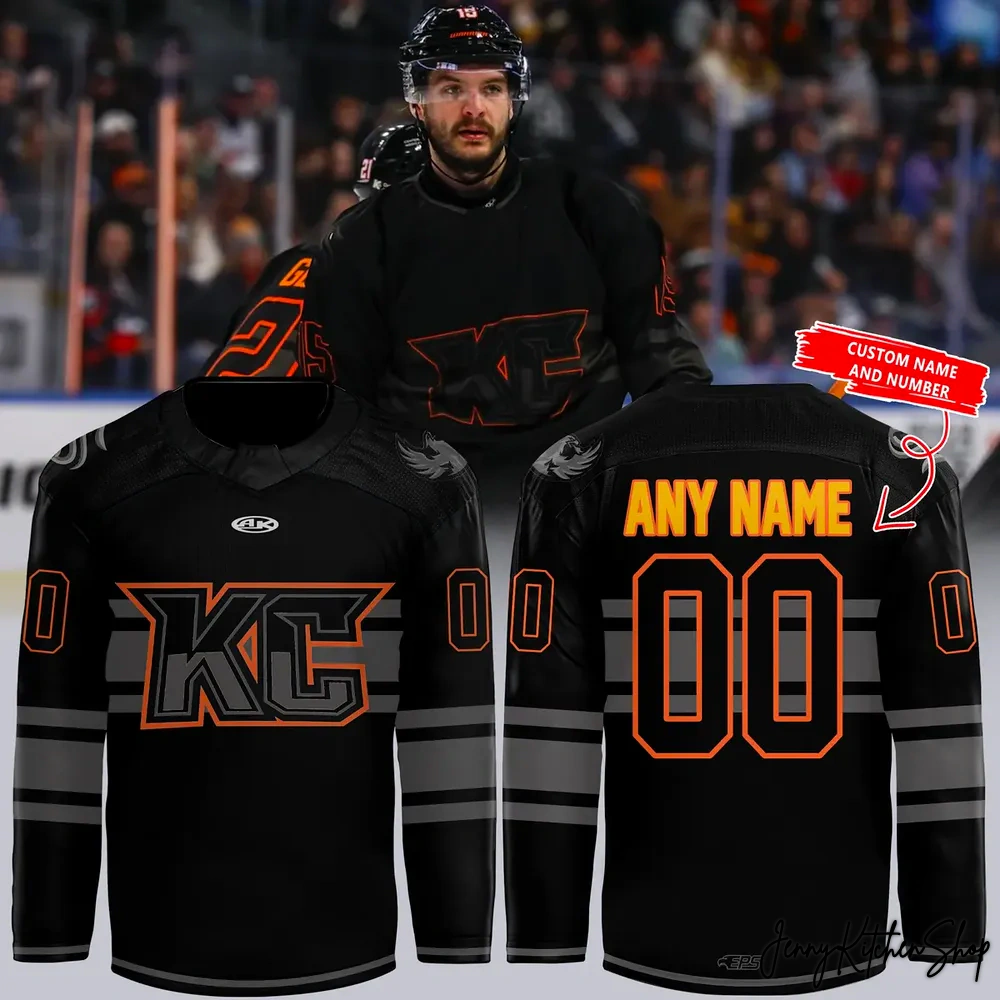 Kansas City Mavericks Blackout 2025 New Hockey Jersey Kansas City Mavericks Blackout 2025 New Hockey Jersey