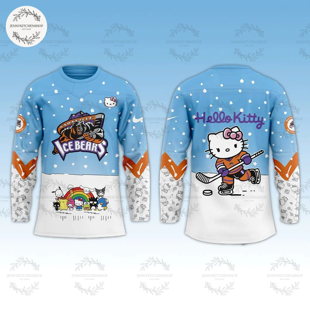 Knoxville Ice Bears x Hello Kitty New Hockey Jersey Knoxville Ice Bears x Hello Kitty New Hockey Jersey
