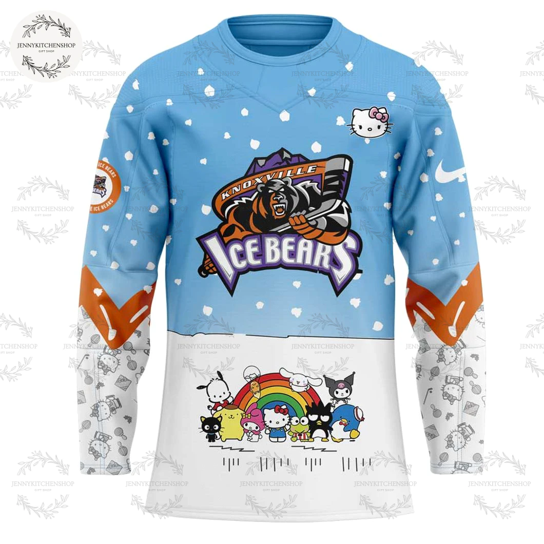 Knoxville Ice Bears x Hello Kitty New Hockey Jersey
