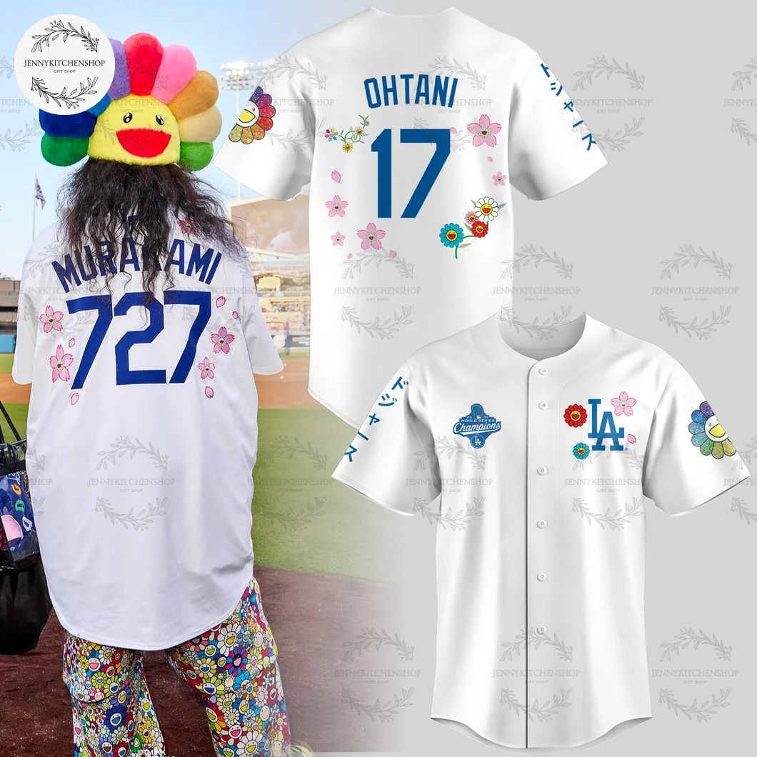 LA Dodgers x Takashi Murakami 2025 World Series Champs Limited Jersey
