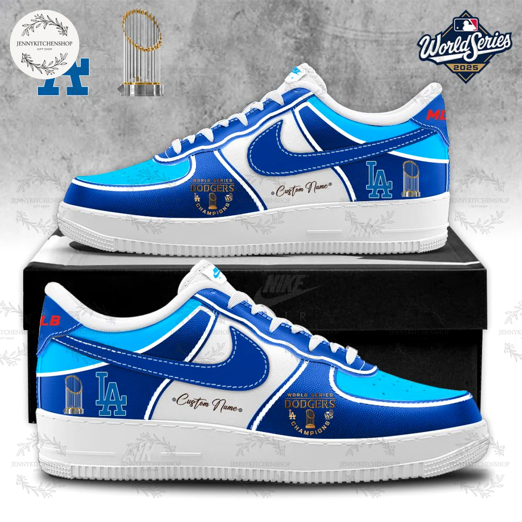 Los Angeles Dodgers 2025 World Series Champions Limited Air Force Sneakers