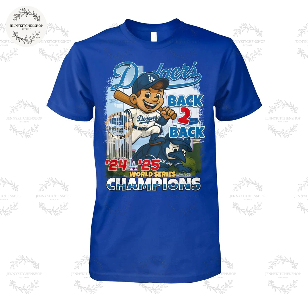 Los Angeles Dodgers Back To Back World Series 2025 Champs Shirt