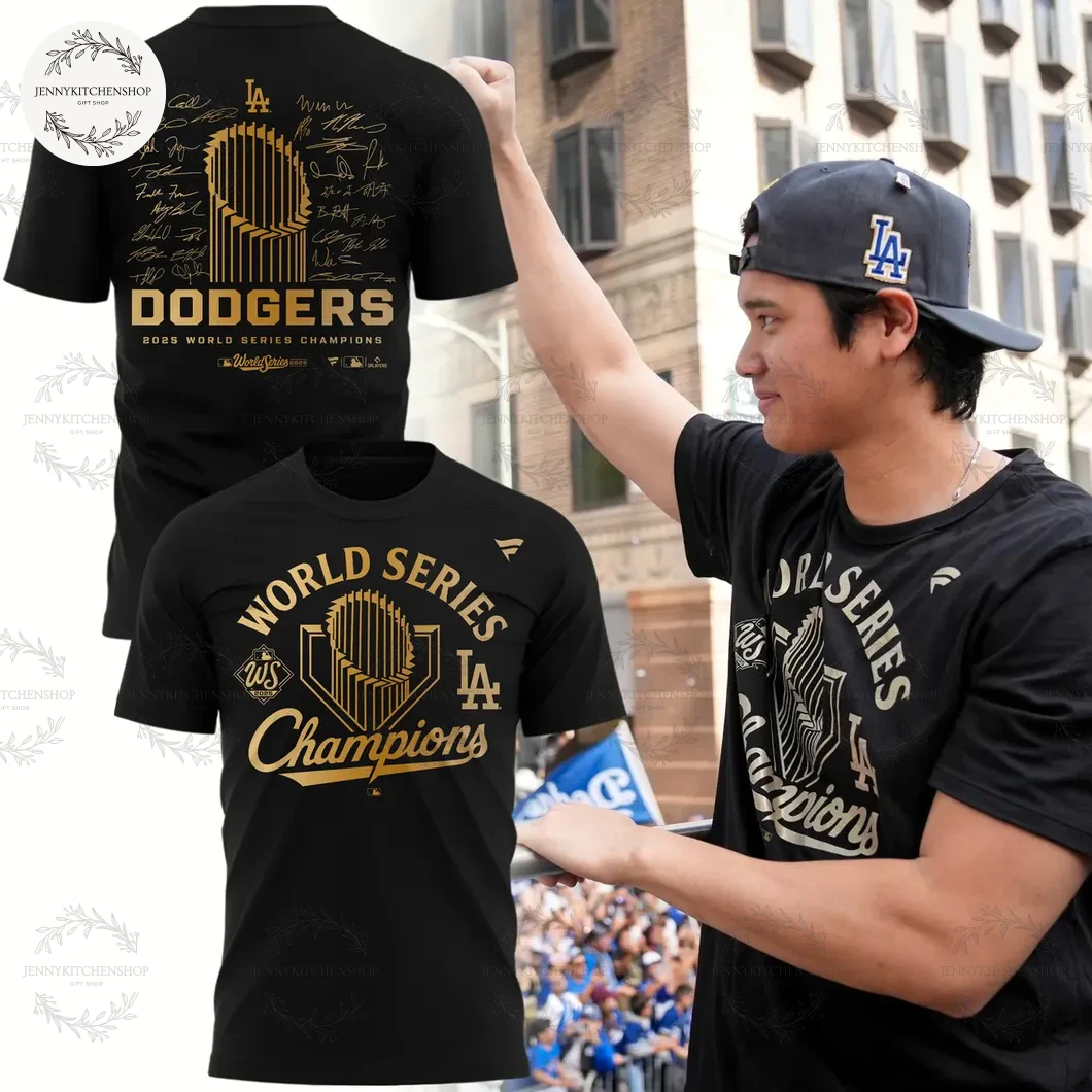 Los Angeles Dodgers Shohei Ohtani 2025 World Series Champions Black Shirt Los Angeles Dodgers Shohei Ohtani 2025 World Series Champions Black Shirt