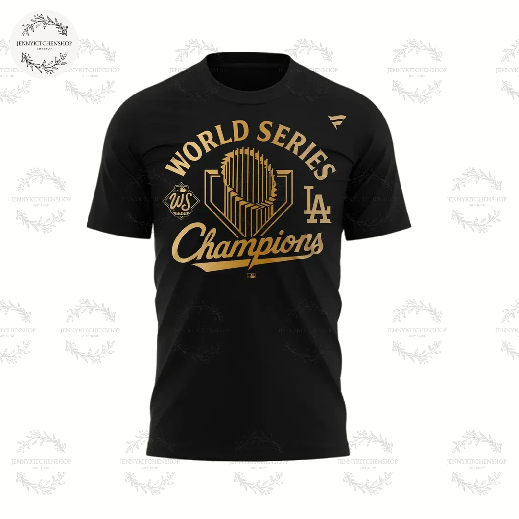 Los Angeles Dodgers Shohei Ohtani 2025 World Series Champions Black Shirt