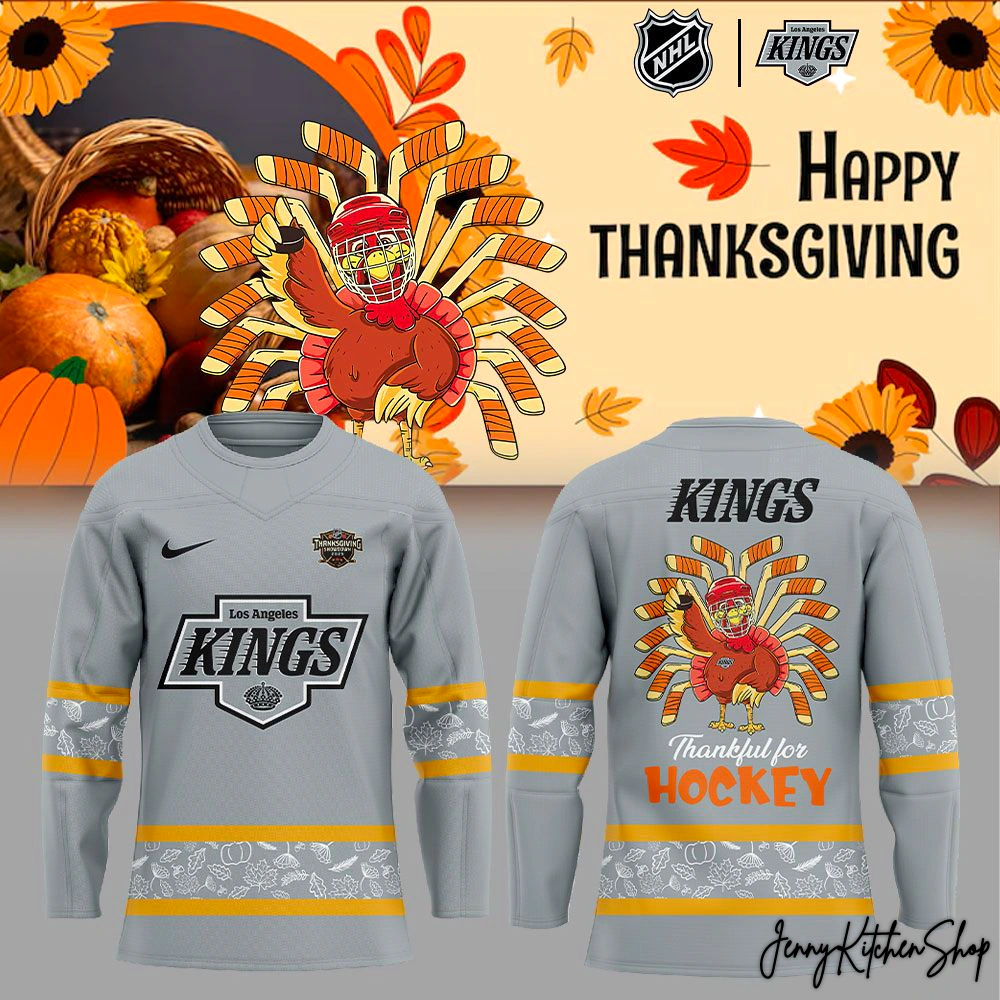 Los Angeles Kings Happy Thanksgiving 2025 Limited Hockey Jersey Los Angeles Kings Happy Thanksgiving 2025 Limited Hockey Jersey