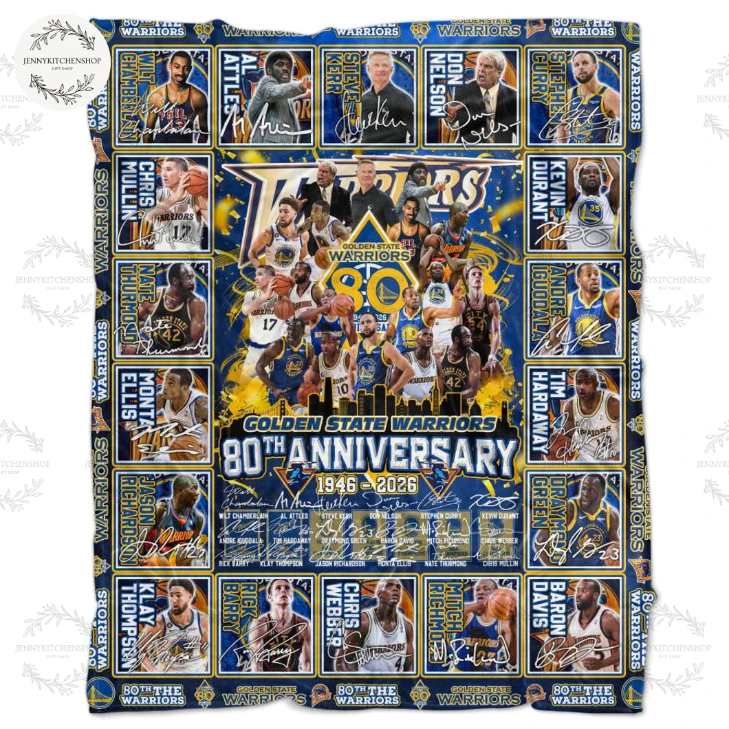 Los Angeles Lakers 80th Anniversary 1946-2026 Limited Fleece Blanket